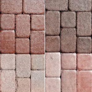 collage of before and after images of deco products on brick surfaces