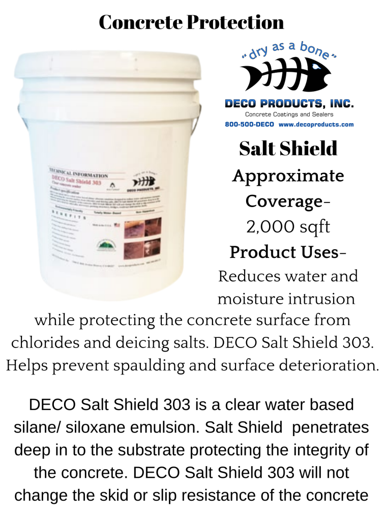 Deco Salt Shield 303 - Concrete Protection From Salt | Deco Products | Protective Concrete Sealers