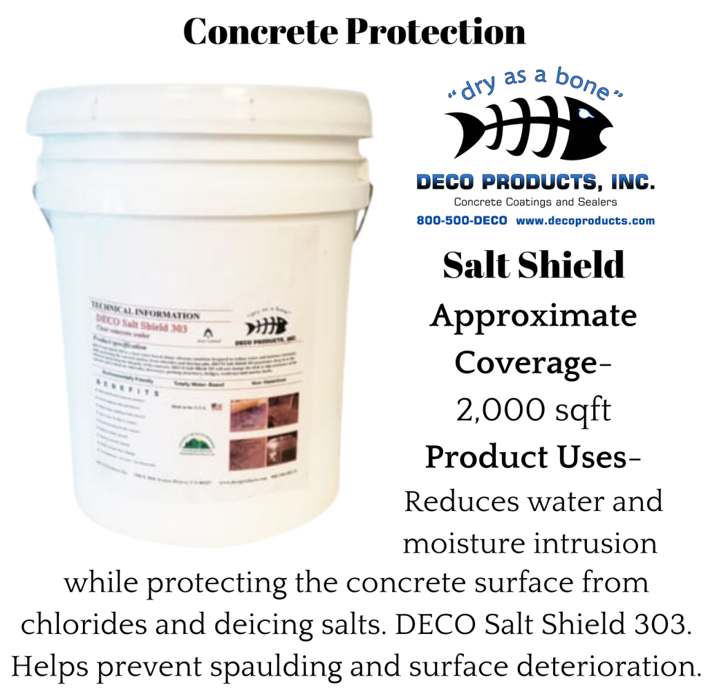 Deco Salt Shield 303 - Concrete Protection From Salt | Deco Products | Protective Concrete Sealers