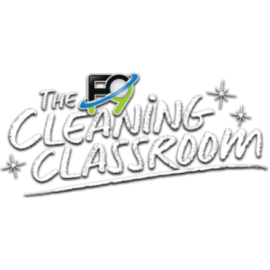 text reading "The F9 cleaning classroom"