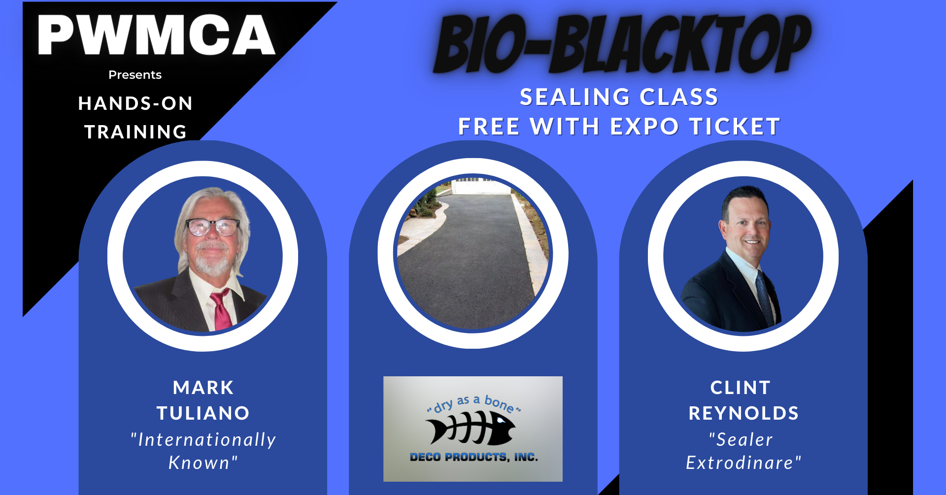 flyer promoting Bio-blacktop product with free expo ticket