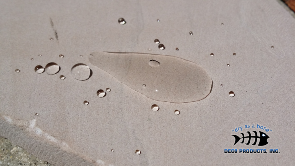 a water droplet on a surface