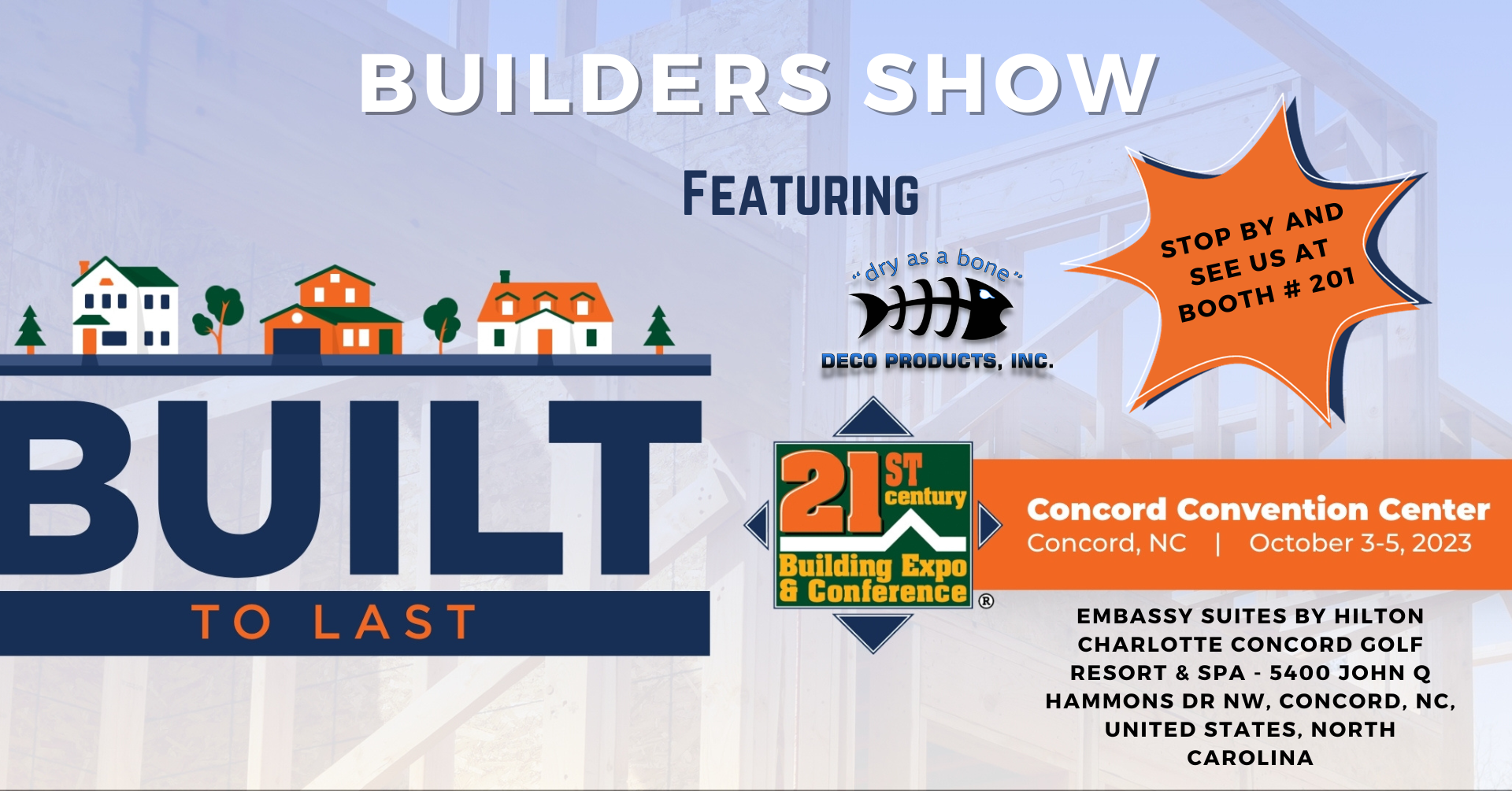 poster promoting a builders show