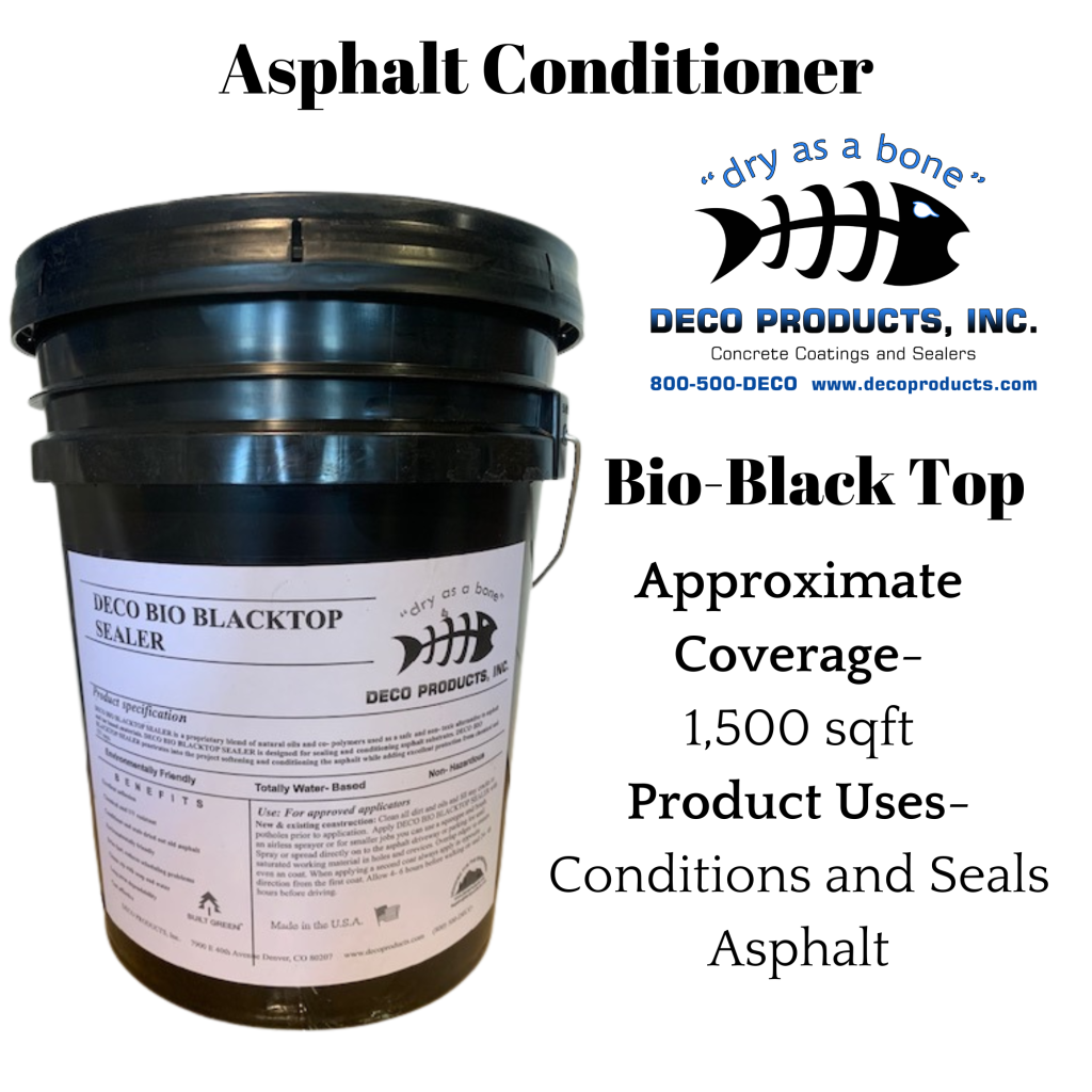 a flyer for "Bio Black Top" an asphalt conditioner