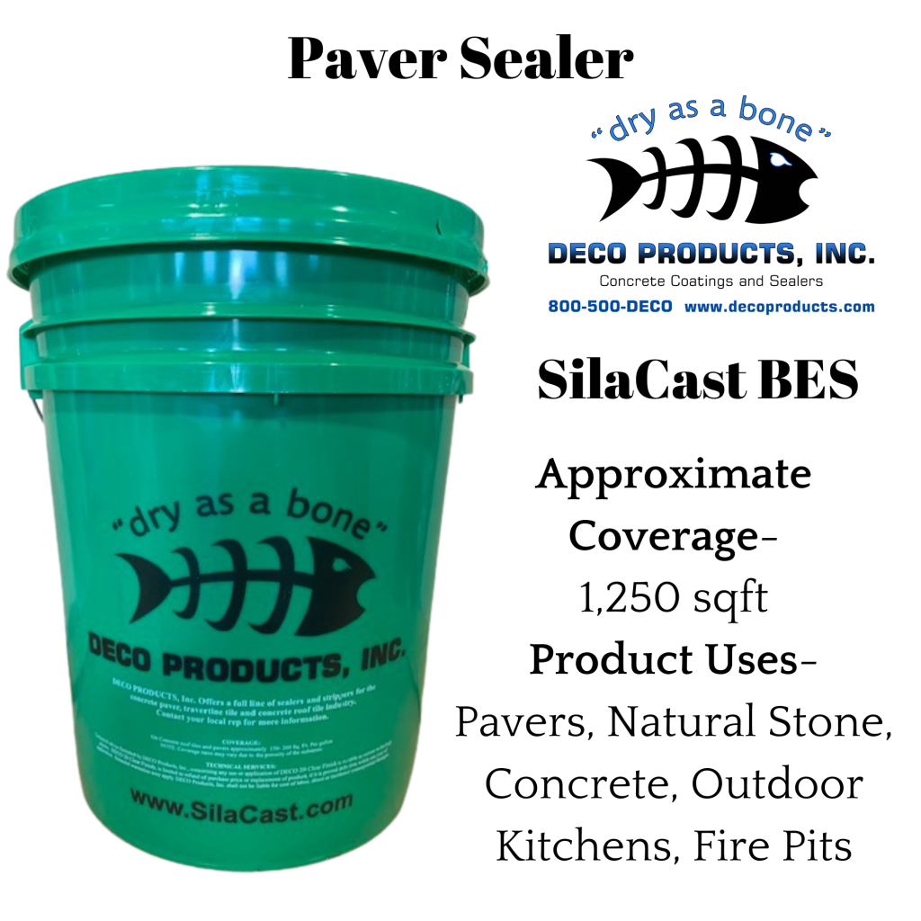 a flyer for "SilaCast Best" a paver Sealer