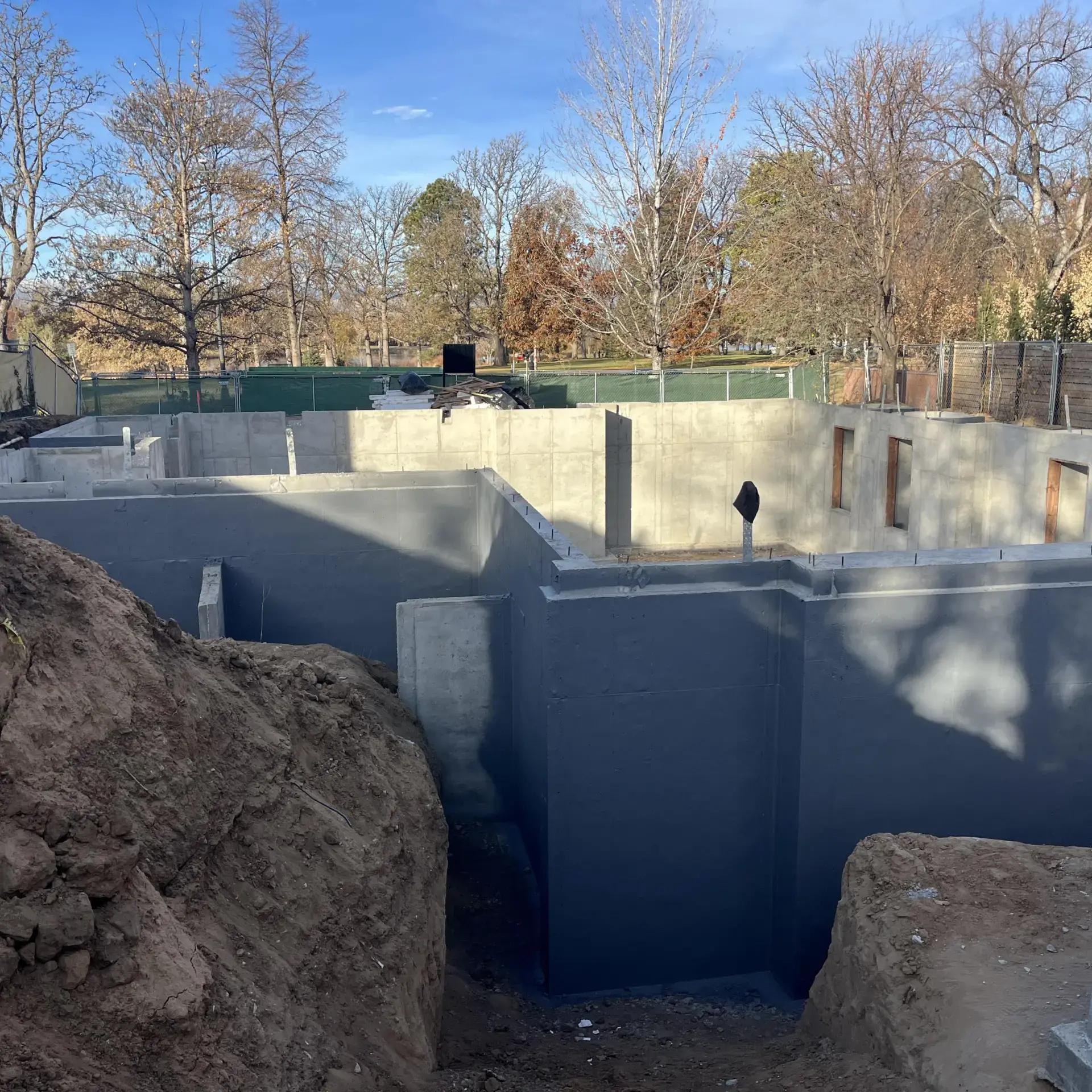 a building in the process of building