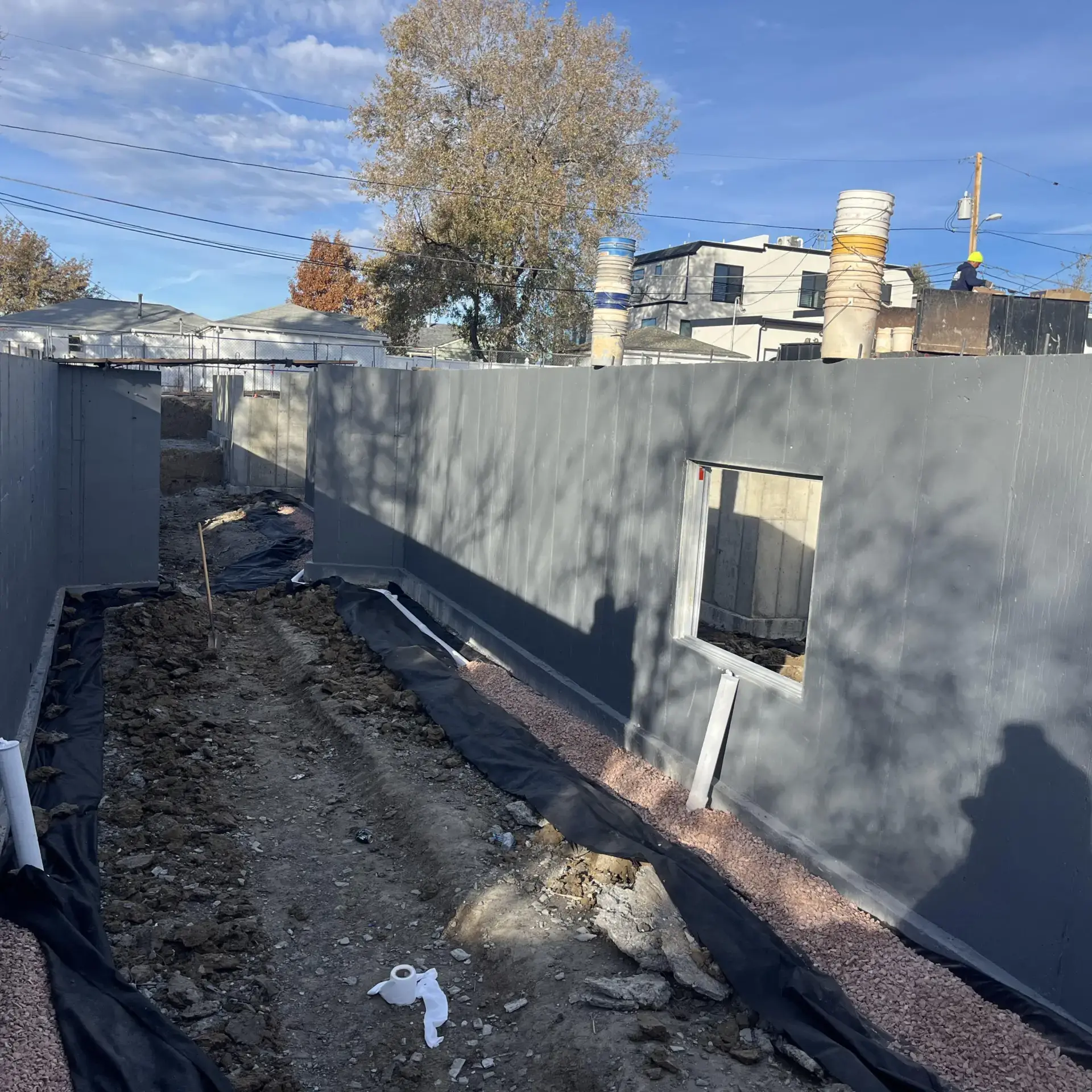 the interior of a building under construction