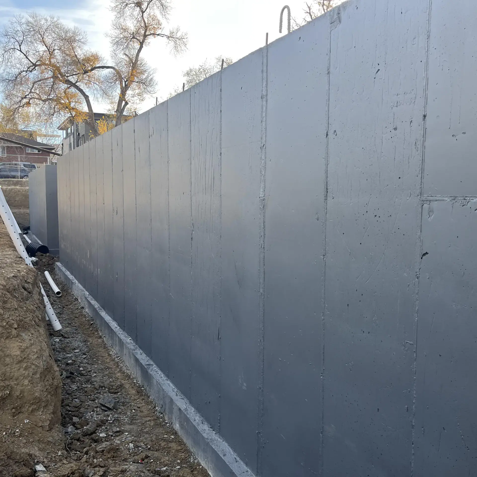 a close up image of concrete wall