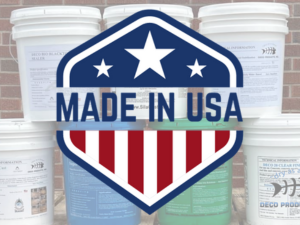 Deco products with a "Made in USA" logo over top